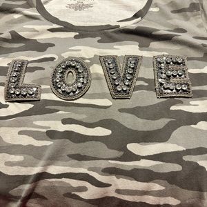 Lane Bryant camo top, size 22/24